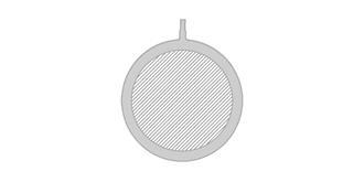 Chargeur sans fil magnétique en ABS Flaman - Impression Haut