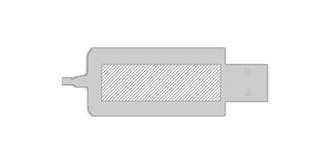 Chargeur sans fil magnétique en ABS Flaman - Impression sur usb