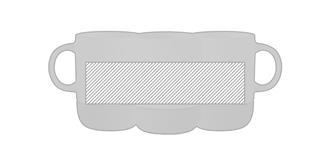 Tasse avec base en liège Subcorn - Marquage autour