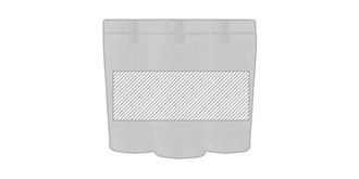 Gourde de 400 ml à double paroi en bambou Nona - Marquage autour