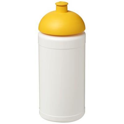 Bouteille sport Baseline couvercle dôme Hazme Jaune / Blanc