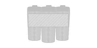 Tasse de voyage de 280 ml en acier Brago - Marquage autour