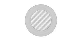 Presse-papier demi sphère en verre Spareo - Impression Bas