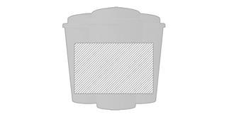 Gobelet isotherme americano 350 ml en PP Fringilla - Marquage autour