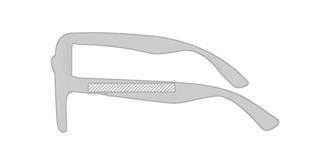 Lunettes de soleil avec monture effet bois Wudie - Marquage branche gauche