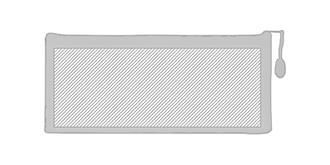 Trousse à crayon transparente en PVC Gyrane - Marquage Recto