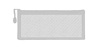 Trousse à crayon transparente en PVC Gyrane - Marquage Verso