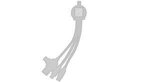 Chargeur liège accessoires en paille de blé Wost - Marquage Recto