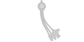 Chargeur liège accessoires en paille de blé Wost - Marquage Verso