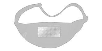 Sac banane en RPET 210D Hulba - Impression Haut