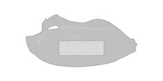 Sac banane en RPET 210D Hulba - Marquage Recto