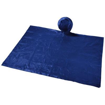 Poncho pliable avec capuche et pochette Espola Bleu