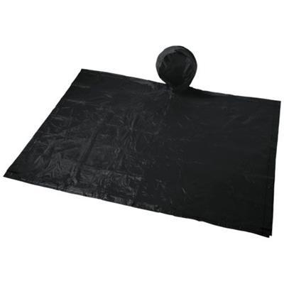 Poncho pliable avec capuche et pochette Espola Noir