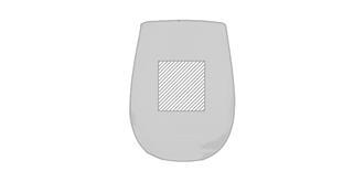 Verre à eau classique transparent Grazzie - Marquage Verso