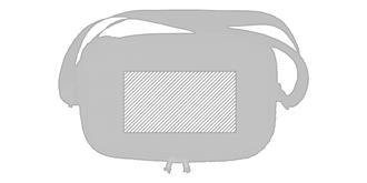 Sac isotherme 2 tons en RPET pour 6 canette Coura - Impression Haut