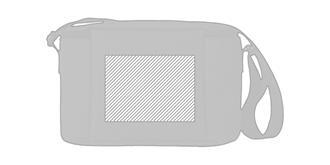 Sac isotherme 2 tons en RPET pour 6 canette Coura - Marquage Verso