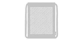 Sac à dos 10 kg cordon organique 140 g/m² Assiro - Marquage Verso