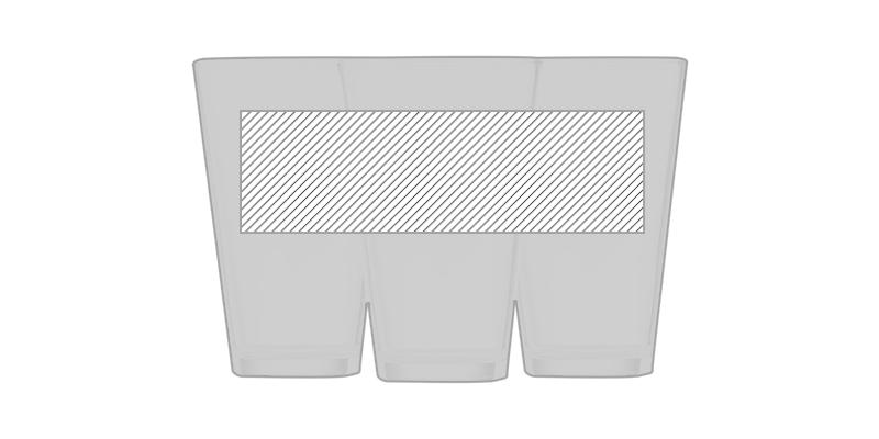 OBG.PUB - Verre conique réutilisable de 470 ml Bonjo - Marquage autour Verre conique réutilisable de 470 ml Bonjo - Marquage autour