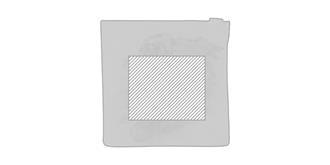 Lot de 6 décorations de Noël rouges en feutre - Impression pochette recto