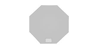 Parapluie réversible pliable automatique Grenuo - Impression 1er pan du parapluie