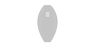 Hamac léger et pliable en nylon robuste Aleas - Impression Haut