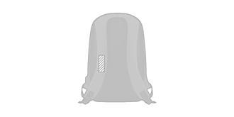 Sac à dos antivol en polyester 600D élégant Berkon - Marquage branche droite