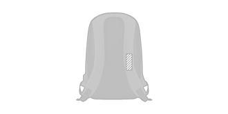 Sac à dos antivol en polyester 600D élégant Berkon - Marquage branche gauche