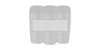 Tasse isotherme 350 ml à double paroi Xiarno - Marquage autour