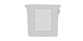 Adaptateur résistant en plastique Kraon - Impression Gauche