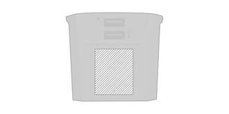 Adaptateur résistant en plastique Kraon - Marquage Recto