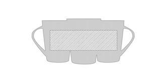 Mug de 250 ml en céramique Royena - Marquage autour