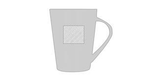 Mug de 250 ml en céramique Royena - Impression Droite