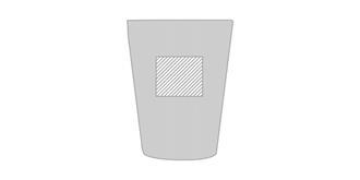 Mug de 250 ml en céramique Royena - Marquage Recto