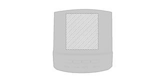 Haut-parleur sans fil avec LED en ABS Renado - Marquage Recto