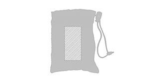 Serviette de sport absorbant en microfibre Xyero - Impression pochette recto