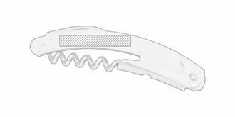 Coffret bouteille set de vin en ABS Cramoy - Marquage tranche arrière