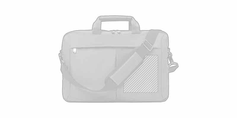 OBG PUB - Sac ordinateur adaptable en polyester Drojeo - impression avant coté droite Sac ordinateur adaptable en polyester Drojeo - impression avant coté droite