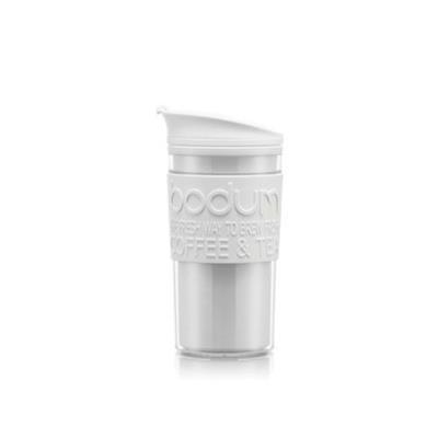 Mug de voyage 350ml en plastique Murfy Blanc