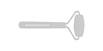 Masseur Facial en bois naturel Chaman - Impression sur poignée