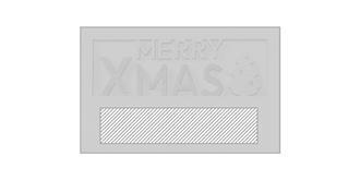 Magnet en bois naturel avec texte découpé Lambo - Marquage Recto