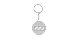 Porte-Clés en bois Ciprian - Marquage Recto