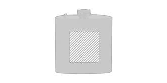 Flacon en acier inoxydable Redingtwon - Marquage Recto