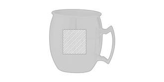 Tasse en acier inoxydable Keynies - Marquage Recto