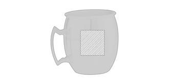 Tasse en acier inoxydable Keynies - Marquage Verso