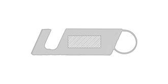 Porte-Clés Multifonction en ABS Glascol - Marquage Recto