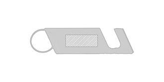 Porte-Clés Multifonction en ABS Glascol - Marquage Verso