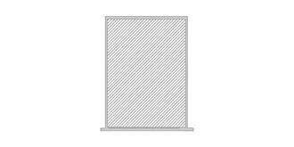 Trophée en acrylique de forme unique Leo - Marquage Recto