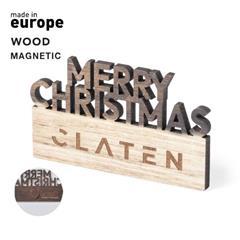 OBG PUB - Décor de Noel en bois bicolore aimanté Rivor