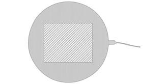 Tapis de souris et chargeur en bambou Biston - Impression avant en haut