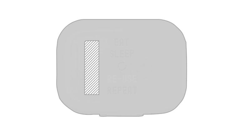 OBG.PUB - Boîte à collation bio clip de 250 ml Amuse - Marquage Recto Boîte à collation bio clip de 250 ml Amuse - Marquage Recto